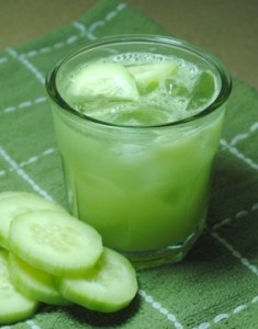 Enjoy the health benefits of cucumber with this fresh cooling cucumber and celery juice