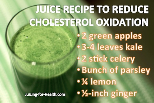 Juice to reduce cholesterol oxidation naturally