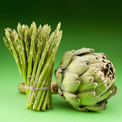 asparagus and artichoke