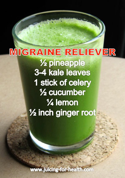 migraine reliever juice recipe