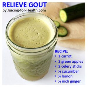 juice to relieve gout pain