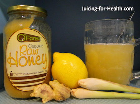 lemon-ginger-honey tea