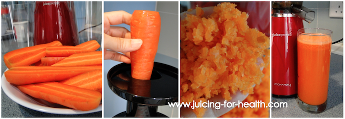 JuicePresso CJP-03 juicing carrots