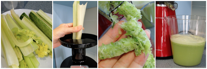 JuicePresso CJP-03 juicing celery