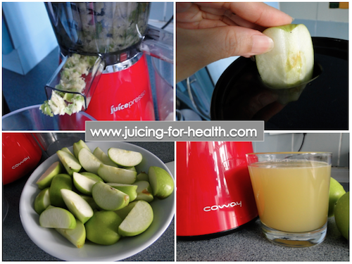 JuicePresso CJP-03 juicing apples