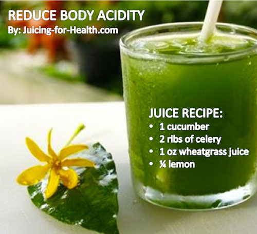 juice to reduce body acidity