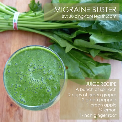 juice to relieve migraines