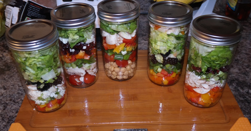 mason jar lunch