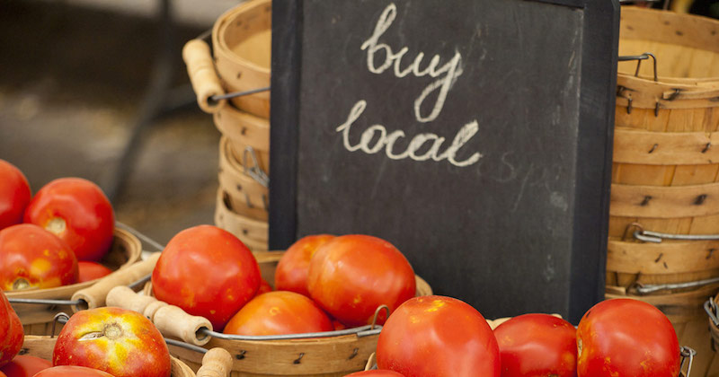 buy local fruits and vegetables