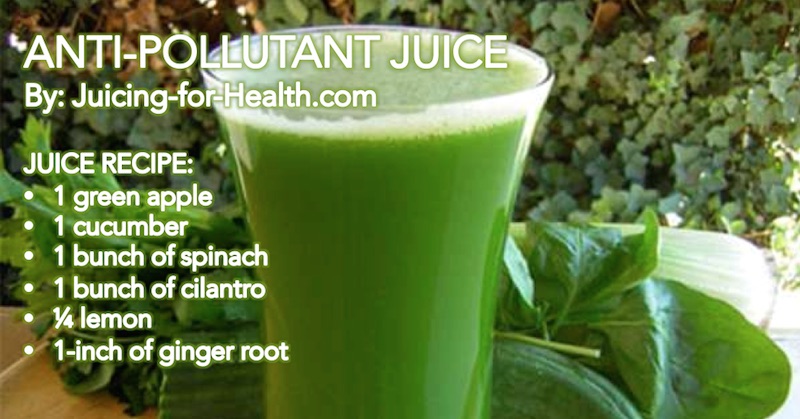 anti-pollutant juice