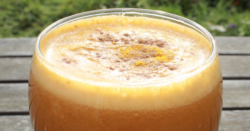 spiced creamy rich pumpkin juice