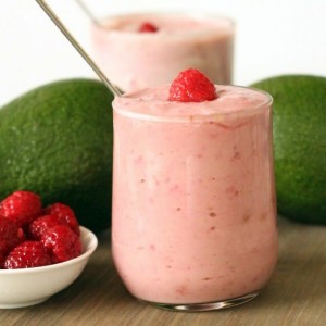 A fresh raspberry smoothy packed with nutrients and anti-oxidants