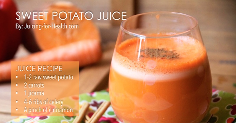 Sweet potato juice recipe