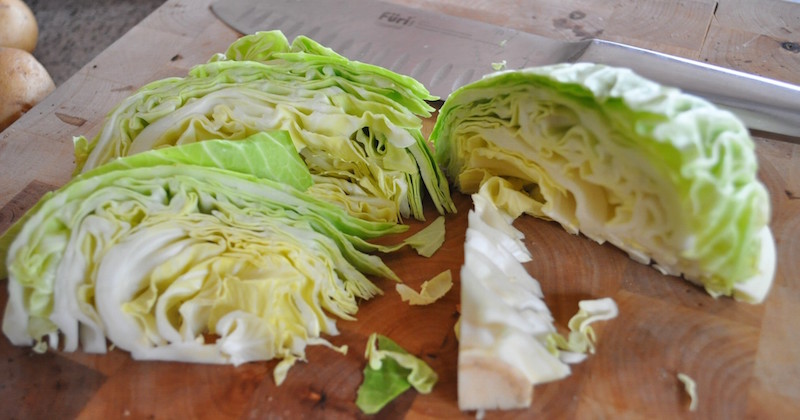 cut cabbage