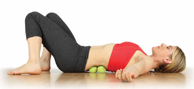 self-massage techniques with tennis ball