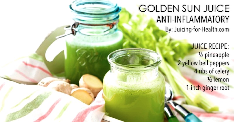 juice to relieve tendonitis and soothe inflammation