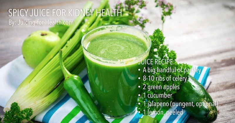 parsley juice for kidney health