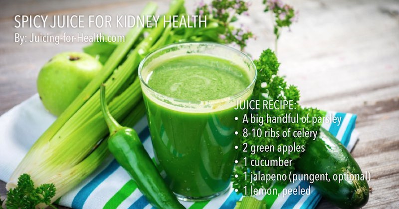 parsley and apple juice benefits