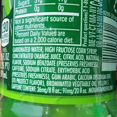 mountain dew facts