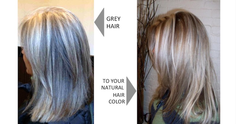 reverse grey hair naturally