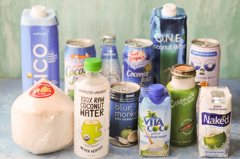 various coconut water brands