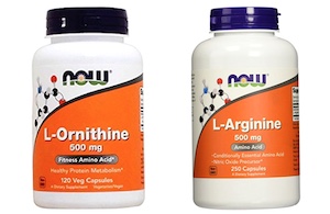 ornithine and arginine