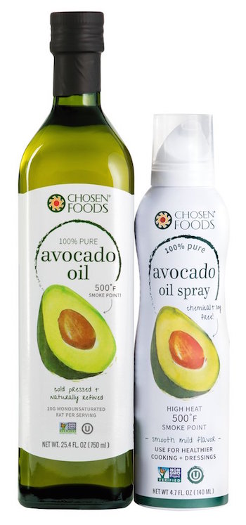 avocado oil and spray