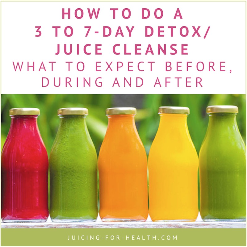 3 to 7-Day Detox/Juice Cleanse - Tips For Before, During And After