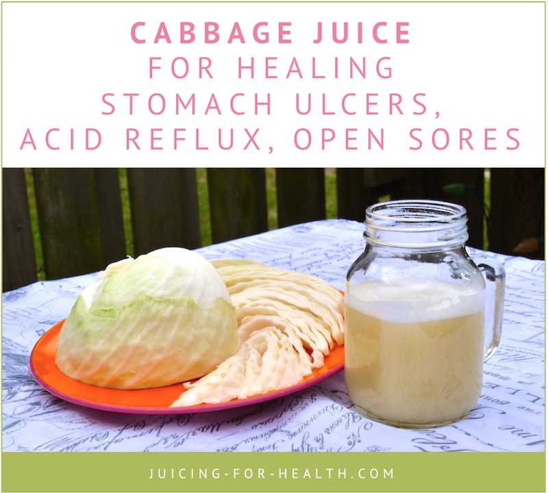 cabbage juice cures peptic ulcers