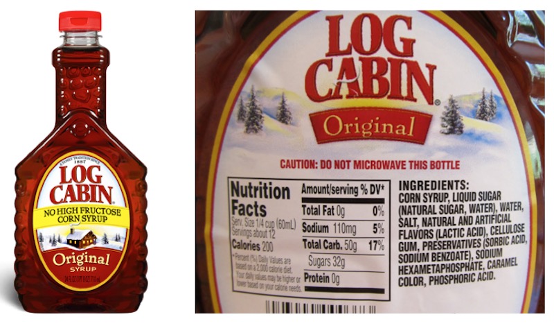 31 Log  Cabin  Syrup  Nutrition  Label Label Design Ideas 2022