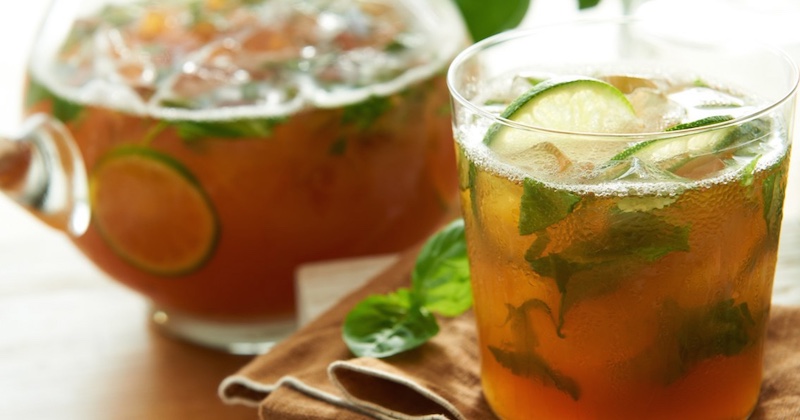 basil-lime tea