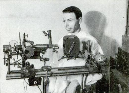 Royal Raymond Rife with one of his microscopes