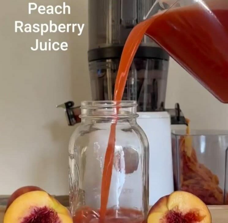 Peach Raspberry Juice Recipe