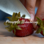 This pineapple strawberry mimosa juice recipe