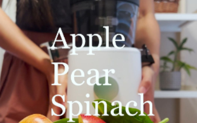 Refreshing Apple Pear Spinach Juice