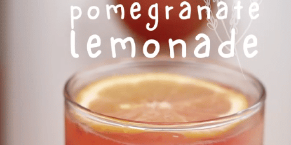 Honey Lavender Pomegranate Lemonade